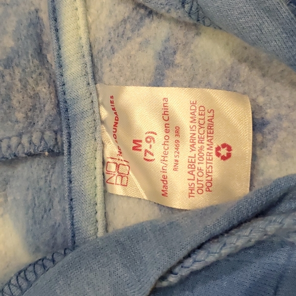 Womens No Boundaries tie dye full zip sweatshirt jacket size M - Picture 3 of 4